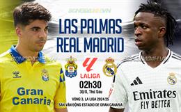 Nhận định Las Palmas vs Real Madrid (02h30 ngày 30/08): Khó có bất ngờ